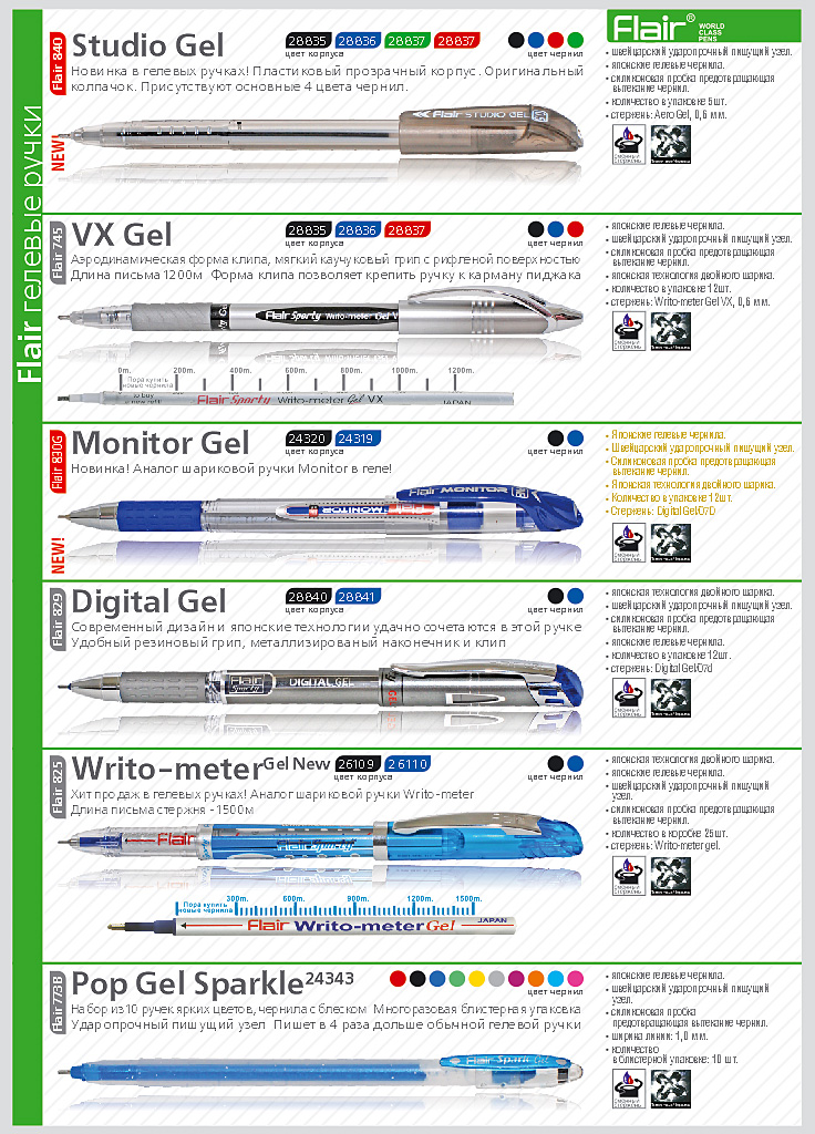 Ручки Flair  